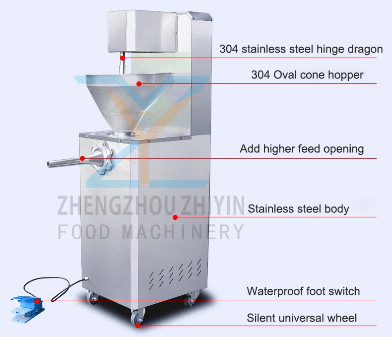 Automatic Electric 50L Commercial Quantitative Sausage Filling Making Machine Production Line Pneumatic Sausage Making Machine